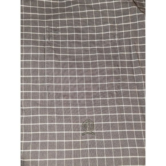 Tommy Hilfiger Shirt Mens XXL Gray Plaid Long Sleeve Button Up Casual - Picture 5 of 6